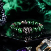 Mystic Serpent Green Obsidian Bracelet - Cerapoet